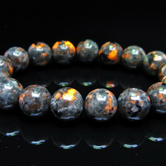 ユーパーライト ブレスレット 13mm ユーパライト ブレス bracelet 蛍光性方ソーダ石 一点物 メール便可 [M便 1/10] 111-43308