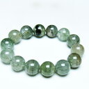 グリーンファントム ブレスレット 16mm ファントムクォーツ ブレス 幻影水晶 phantom quartz ファントム水晶 bracelet 一点物 送料無料 111-44180