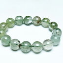 グリーンファントム ブレスレット 15mm ファントムクォーツ ブレス 幻影水晶 phantom quartz ファントム水晶 bracelet 一点物 送料無料 111-44189