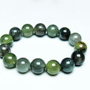 グリーンファントム ブレスレット 15mm ファントムクォーツ ブレス 幻影水晶 phantom quartz ファントム水晶 bracelet 一点物 送料無料 111-44214