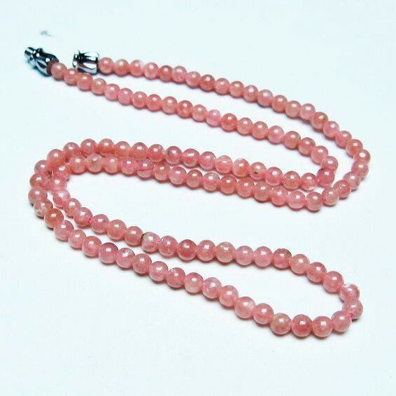 インカローズ ネックレス 菱マンガン鉱 ロードクロサイト necklace インカの薔薇 inca rose 一点物 メ..