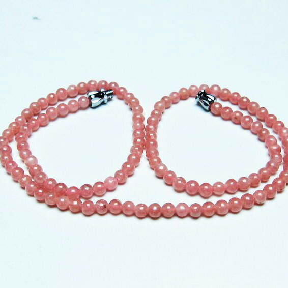 インカローズ ネックレス 菱マンガン鉱 ロードクロサイト necklace インカの薔薇 inca rose 一点物 メール便可 [M便 1/5] 113-747