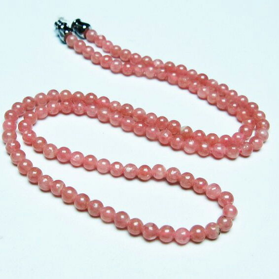 インカローズ ネックレス 菱マンガン鉱 ロードクロサイト necklace インカの薔薇 inca rose 一点物 メール便可 [M便 1/5] 113-750