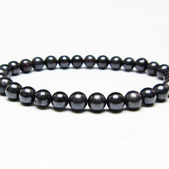 スギライト ブレスレット 6mm ブラックスギライト ブレス bracelet ブラックアイアンスギライト 一点物 メール便可 [M便 1/10] 111-45510