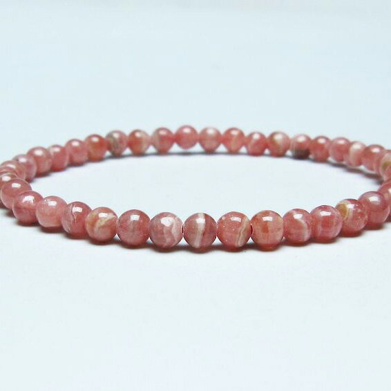 ＼P5倍＆最大2,000円OFF／ インカローズ ブレスレット 5mm ロードクロサイト ブレス 菱マンガン鉱 bracelet インカの薔薇 inca rose 一点物 メール便可 [M便 1/10] 111-46500