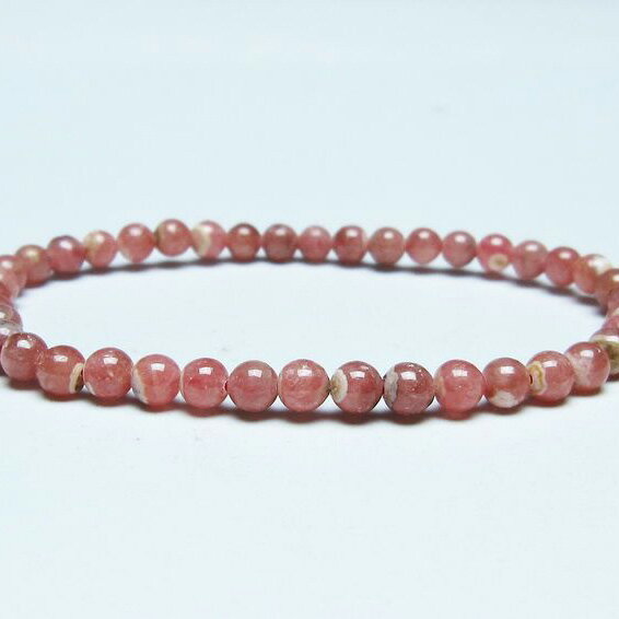 ＼P5倍＆最大2,000円OFF／ インカローズ ブレスレット 5mm ロードクロサイト ブレス 菱マンガン鉱 bracelet インカの薔薇 inca rose 一点物 メール便可 [M便 1/10] 111-46508