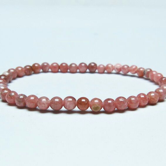 ＼P5倍＆最大2,000円OFF／ インカローズ ブレスレット 4mm ロードクロサイト ブレス 菱マンガン鉱 bracelet インカの薔薇 inca rose 一点物 メール便可 [M便 1/10] 111-46514