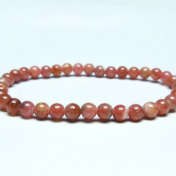 ＼P5倍＆最大2,000円OFF／ インカローズ ブレスレット 5mm ロードクロサイト ブレス 菱マンガン鉱 bracelet インカの薔薇 inca rose 一点物 メール便可 [M便 1/10] 111-46518