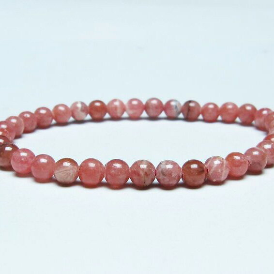 ＼P5倍＆最大2,000円OFF／ インカローズ ブレスレット 5mm ロードクロサイト ブレス 菱マンガン鉱 bracelet インカの薔薇 inca rose 一点物 メール便可 [M便 1/10] 111-46519