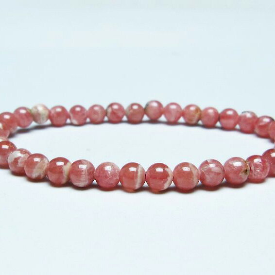 ＼P5倍＆最大2,000円OFF／ インカローズ ブレスレット 5mm ロードクロサイト ブレス 菱マンガン鉱 bracelet インカの薔薇 inca rose 一点物 メール便可 [M便 1/10] 111-46525
