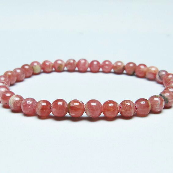 ＼P5倍＆最大2,000円OFF／ インカローズ ブレスレット 6mm ロードクロサイト ブレス 菱マンガン鉱 bracelet インカの薔薇 inca rose 一点物 メール便可 [M便 1/10] 111-46538