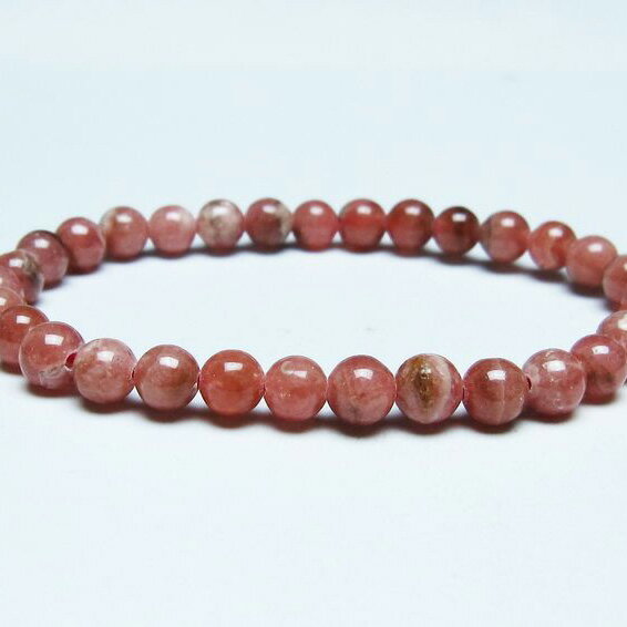 ＼P5倍＆最大2,000円OFF／ インカローズ ブレスレット 6mm ロードクロサイト ブレス 菱マンガン鉱 bracelet インカの薔薇 inca rose 一点物 メール便可 [M便 1/10] 111-46546