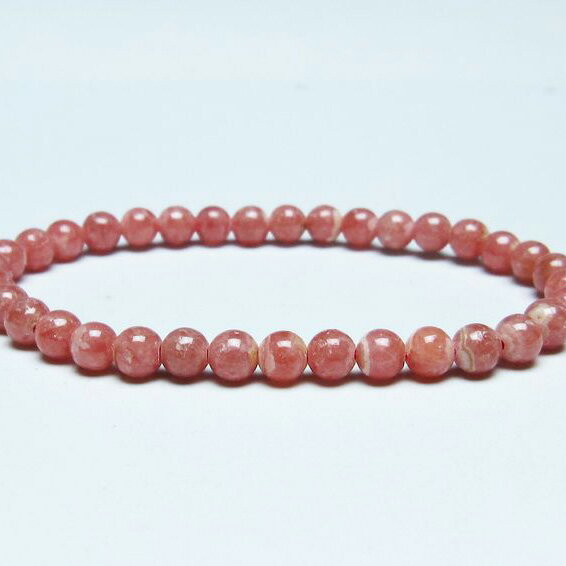 ＼P5倍＆最大2,000円OFF／ インカローズ ブレスレット 5mm ロードクロサイト ブレス 菱マンガン鉱 bracelet インカの薔薇 inca rose 一点物 メール便可 [M便 1/10] 111-46559