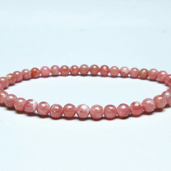 ＼P5倍＆最大2,000円OFF／ インカローズ ブレスレット 5mm ロードクロサイト ブレス 菱マンガン鉱 bracelet インカの薔薇 inca rose 一点物 メール便可 [M便 1/10] 111-46562