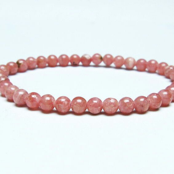 ＼P5倍＆最大2,000円OFF／ インカローズ ブレスレット 5mm ロードクロサイト ブレス 菱マンガン鉱 bracelet インカの薔薇 inca rose 一点物 メール便可 [M便 1/10] 111-46563