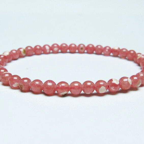 ＼P5倍＆最大2,000円OFF／ インカローズ ブレスレット 5mm ロードクロサイト ブレス 菱マンガン鉱 bracelet インカの薔薇 inca rose 一点物 メール便可 [M便 1/10] 111-46566