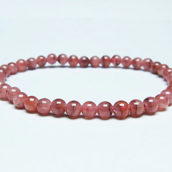 ＼P5倍＆最大2,000円OFF／ インカローズ ブレスレット 5mm ロードクロサイト ブレス 菱マンガン鉱 bracelet インカの薔薇 inca rose 一点物 メール便可 [M便 1/10] 111-46567