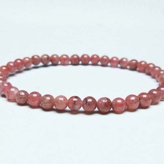 ＼P5倍＆最大2,000円OFF／ インカローズ ブレスレット 5mm ロードクロサイト ブレス 菱マンガン鉱 bracelet インカの薔薇 inca rose 一点物 メール便可 [M便 1/10] 111-46569