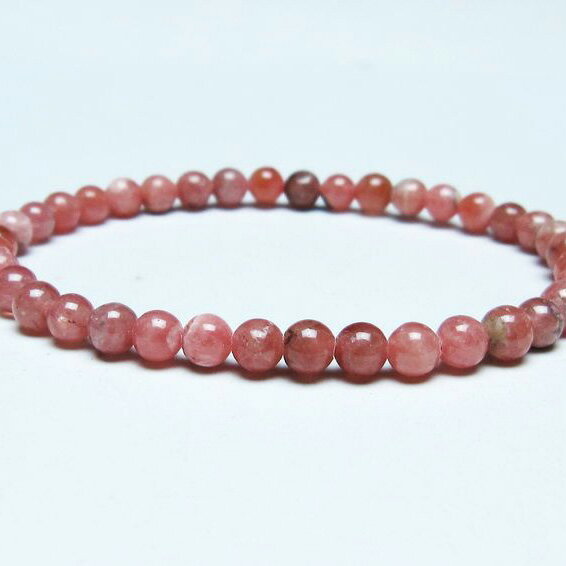 ＼P5倍＆最大2,000円OFF／ インカローズ ブレスレット 5mm ロードクロサイト ブレス 菱マンガン鉱 bracelet インカの薔薇 inca rose 一点物 メール便可 [M便 1/10] 111-46570