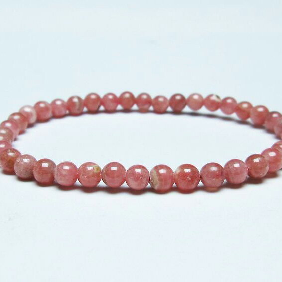 ＼P5倍＆最大2,000円OFF／ インカローズ ブレスレット 5mm ロードクロサイト ブレス 菱マンガン鉱 bracelet インカの薔薇 inca rose 一点物 メール便可 [M便 1/10] 111-46571