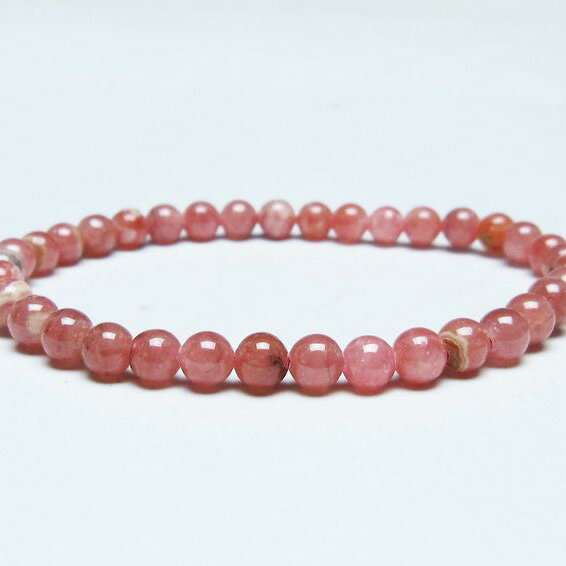 ＼P5倍＆最大2,000円OFF／ インカローズ ブレスレット 5mm ロードクロサイト ブレス 菱マンガン鉱 bracelet インカの薔薇 inca rose 一点物 メール便可 [M便 1/10] 111-46573