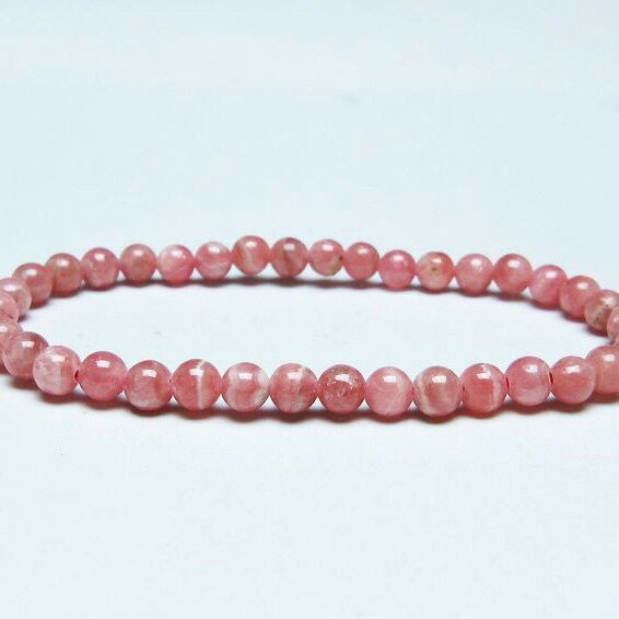 ＼P5倍＆最大2,000円OFF／ インカローズ ブレスレット 5mm ロードクロサイト ブレス 菱マンガン鉱 bracelet インカの薔薇 inca rose 一点物 メール便可 [M便 1/10] 111-46574