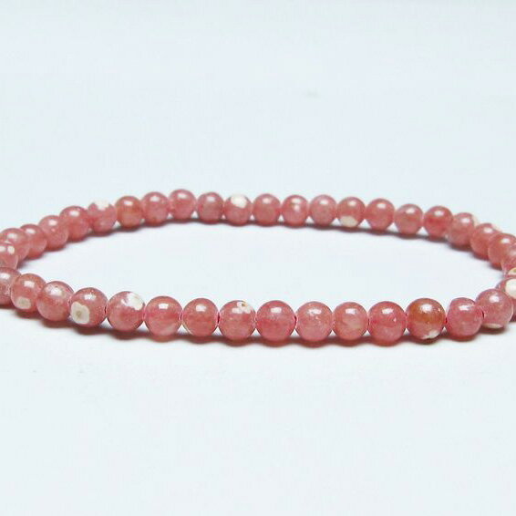 ＼P5倍＆最大2,000円OFF／ インカローズ ブレスレット 5mm ロードクロサイト ブレス 菱マンガン鉱 bracelet インカの薔薇 inca rose 一点物 メール便可 [M便 1/10] 111-46578