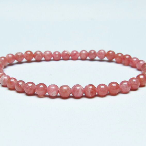 ＼P5倍＆最大2,000円OFF／ インカローズ ブレスレット 5mm ロードクロサイト ブレス 菱マンガン鉱 bracelet インカの薔薇 inca rose 一点物 メール便可 [M便 1/10] 111-46586