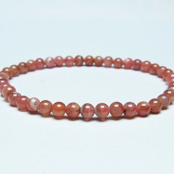 ＼P5倍＆最大2,000円OFF／ インカローズ ブレスレット 5mm ロードクロサイト ブレス 菱マンガン鉱 bracelet インカの薔薇 inca rose 一点物 メール便可 [M便 1/10] 111-46590