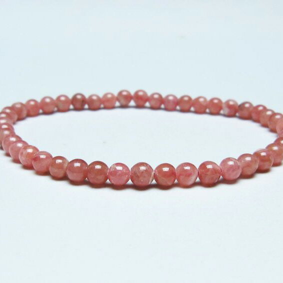 ＼P5倍＆最大2,000円OFF／ インカローズ ブレスレット 4mm ロードクロサイト ブレス 菱マンガン鉱 bracelet インカの薔薇 inca rose 一点物 メール便可 [M便 1/10] 111-46596