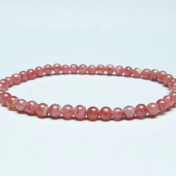 ＼P5倍＆最大2,000円OFF／ インカローズ ブレスレット 4mm ロードクロサイト ブレス 菱マンガン鉱 bracelet インカの薔薇 inca rose 一点物 メール便可 [M便 1/10] 111-46598