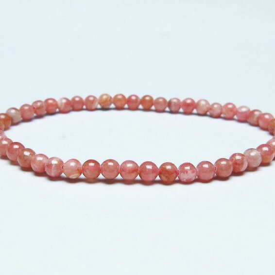 ＼P5倍＆最大2,000円OFF／ インカローズ ブレスレット 4mm ロードクロサイト ブレス 菱マンガン鉱 bracelet インカの薔薇 inca rose 一点物 メール便可 [M便 1/10] 111-46599