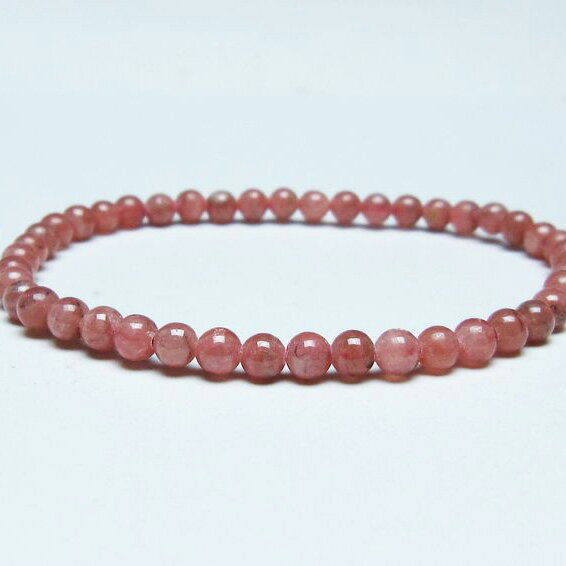 ＼P5倍＆最大2,000円OFF／ インカローズ ブレスレット 4mm ロードクロサイト ブレス 菱マンガン鉱 bracelet インカの薔薇 inca rose 一点物 メール便可 [M便 1/10] 111-46602