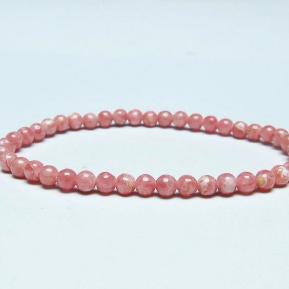 ＼P5倍＆最大2,000円OFF／ インカローズ ブレスレット 4mm ロードクロサイト ブレス 菱マンガン鉱 bracelet インカの薔薇 inca rose 一点物 メール便可 [M便 1/10] 111-46605