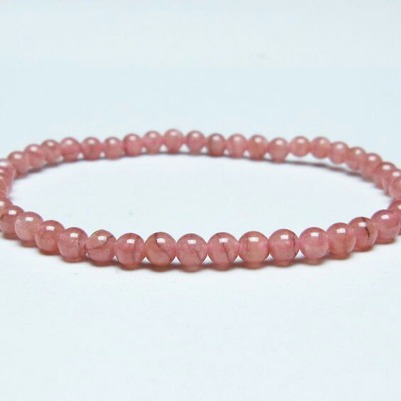 ＼P5倍＆最大2,000円OFF／ インカローズ ブレスレット 4mm ロードクロサイト ブレス 菱マンガン鉱 bracelet インカの薔薇 inca rose 一点物 メール便可 [M便 1/10] 111-46611