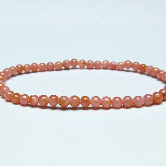 ＼P5倍＆最大2,000円OFF／ インカローズ ブレスレット 4mm ロードクロサイト ブレス 菱マンガン鉱 bracelet インカの薔薇 inca rose 一点物 メール便可 [M便 1/10] 111-46612