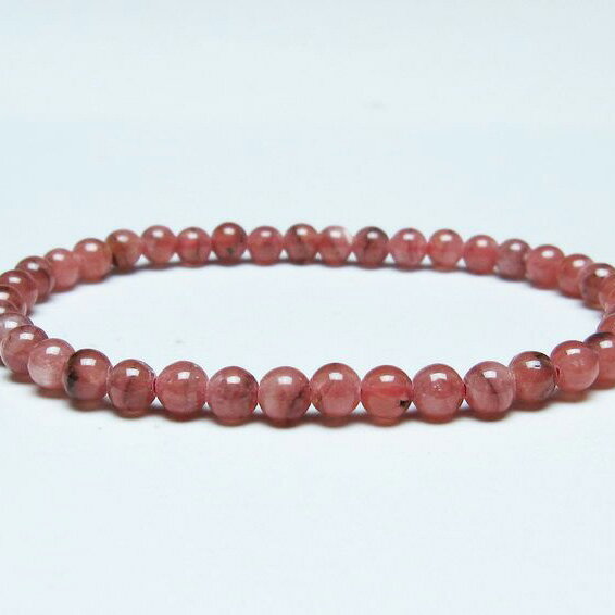 ＼P5倍＆最大2,000円OFF／ インカローズ ブレスレット 5mm ロードクロサイト ブレス 菱マンガン鉱 bracelet インカの薔薇 inca rose 一点物 メール便可 [M便 1/10] 111-46619