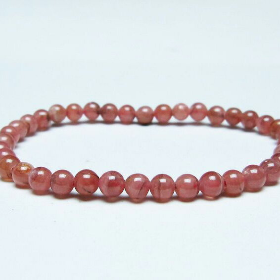 ＼P5倍＆最大2,000円OFF／ インカローズ ブレスレット 5mm ロードクロサイト ブレス 菱マンガン鉱 bracelet インカの薔薇 inca rose 一点物 メール便可 [M便 1/10] 111-46623