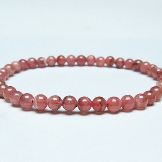 ＼P5倍＆最大2,000円OFF／ インカローズ ブレスレット 5mm ロードクロサイト ブレス 菱マンガン鉱 bracelet インカの薔薇 inca rose 一点物 メール便可 [M便 1/10] 111-46633