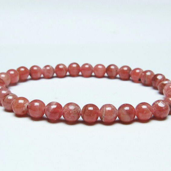 ＼P5倍＆最大2,000円OFF／ インカローズ ブレスレット 6mm ロードクロサイト ブレス 菱マンガン鉱 bracelet インカの薔薇 inca rose 一点物 メール便可 [M便 1/10] 111-46641