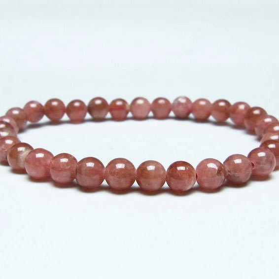 ＼P5倍＆最大2,000円OFF／ インカローズ ブレスレット 6mm ロードクロサイト ブレス 菱マンガン鉱 bracelet インカの薔薇 inca rose 一点物 メール便可 [M便 1/10] 111-46642