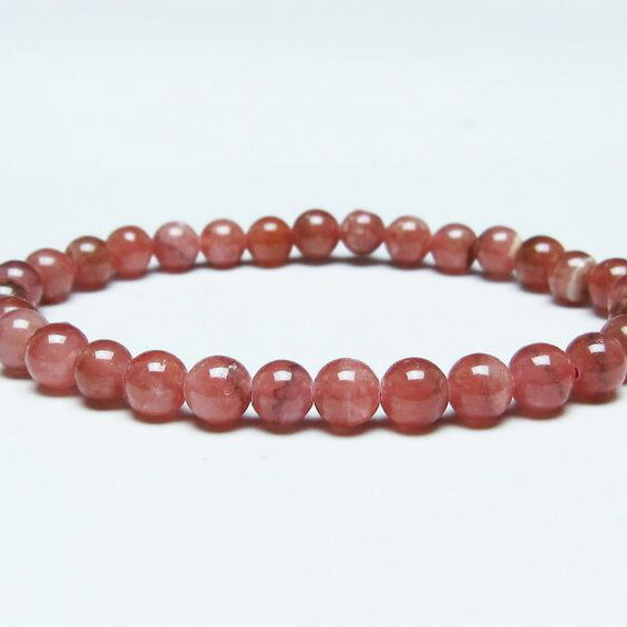 ＼P5倍＆最大2,000円OFF／ インカローズ ブレスレット 6mm ロードクロサイト ブレス 菱マンガン鉱 bracelet インカの薔薇 inca rose 一点物 メール便可 [M便 1/10] 111-46644