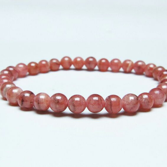 ＼P5倍＆最大2,000円OFF／ インカローズ ブレスレット 6mm ロードクロサイト ブレス 菱マンガン鉱 bracelet インカの薔薇 inca rose 一点物 メール便可 [M便 1/10] 111-46645