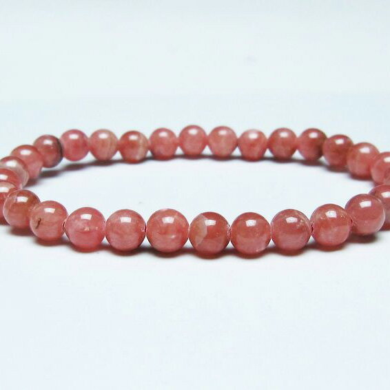 ＼P5倍＆最大2,000円OFF／ インカローズ ブレスレット 6mm ロードクロサイト ブレス 菱マンガン鉱 bracelet インカの薔薇 inca rose 一点物 メール便可 [M便 1/10] 111-46648