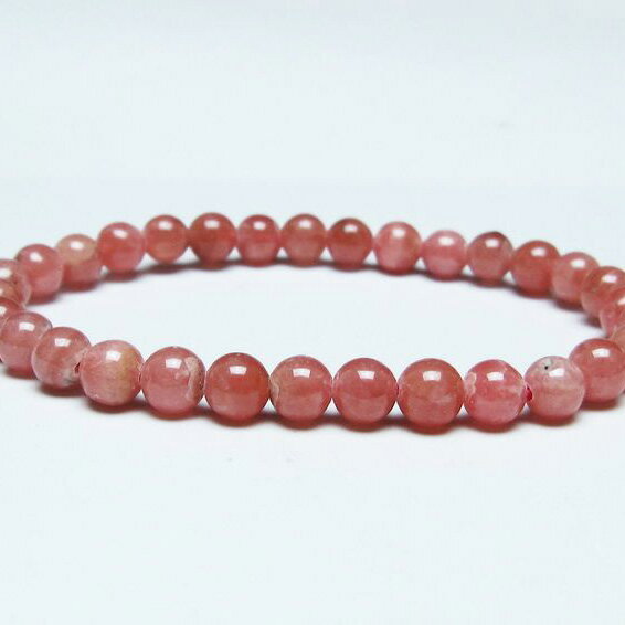 ＼P5倍＆最大2,000円OFF／ インカローズ ブレスレット 6mm ロードクロサイト ブレス 菱マンガン鉱 bracelet インカの薔薇 inca rose 一点物 メール便可 [M便 1/10] 111-46649