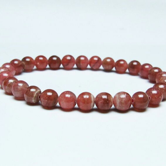 ＼P5倍＆最大2,000円OFF／ インカローズ ブレスレット 7mm ロードクロサイト ブレス 菱マンガン鉱 bracelet インカの薔薇 inca rose 一点物 メール便可 [M便 1/10] 111-46652