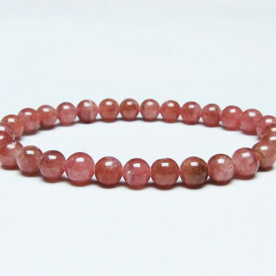 ＼P5倍＆最大2,000円OFF／ インカローズ ブレスレット 6mm ロードクロサイト ブレス 菱マンガン鉱 bracelet インカの薔薇 inca rose 一点物 メール便可 [M便 1/10] 111-46660