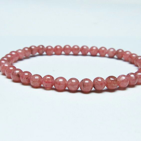 ＼P5倍＆最大2,000円OFF／ インカローズ ブレスレット 5mm ロードクロサイト ブレス 菱マンガン鉱 bracelet インカの薔薇 inca rose 一点物 メール便可 [M便 1/10] 111-46673