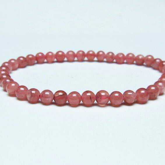 ＼P5倍＆最大2,000円OFF／ インカローズ ブレスレット 5mm ロードクロサイト ブレス 菱マンガン鉱 bracelet インカの薔薇 inca rose 一点物 メール便可 [M便 1/10] 111-46674