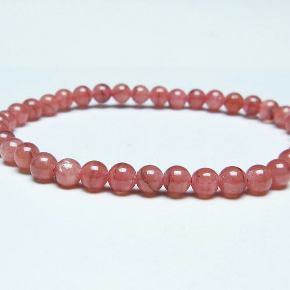 ＼P5倍＆最大2,000円OFF／ インカローズ ブレスレット 5mm ロードクロサイト ブレス 菱マンガン鉱 bracelet インカの薔薇 inca rose 一点物 メール便可 [M便 1/10] 111-46675